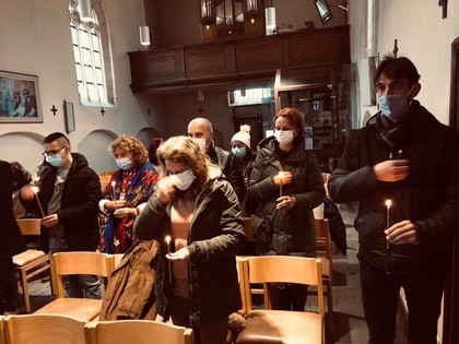 Посланик Пламен Бончев присъства на празничното първо богослужение на най-новата българска православна енория „Св. Евтимий патриарх Търновски“ в Белгия