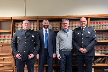 Consul General Stankov and two Bulgarian officers met with Cook County Sheriff, Thomas J. Dart