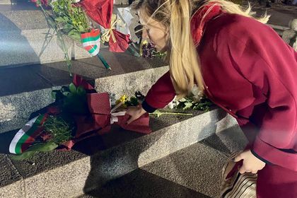 Deputy Minister Velislava Petrova participates in the commemoration of the anniversary of the death of Vasil Levski