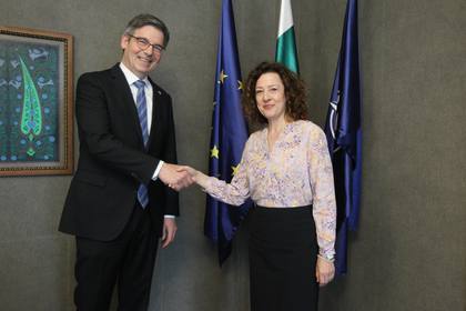 Deputy Minister Dimitrova welcomed the Ambassador of the Netherlands Simon Van Der Burg