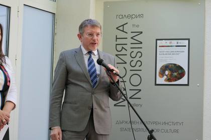 Deputy Minister Georgiev opened the Cultural Diplomacy - Balkan Dialogue exhibition at the State Cultural Institute at the Ministry of Foreign Affairs