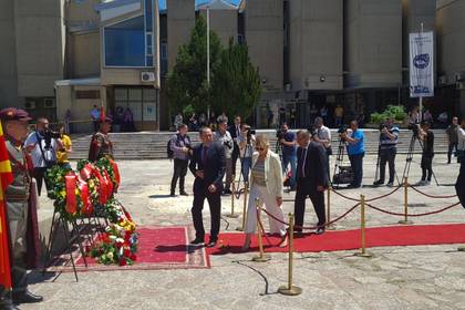 Посланик Ангел Ангелов взе участие в тържественото отбелязване на 24 май в Скопие