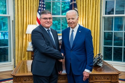 President Joe Biden welcomed the Newly Appointed Ambassador of Bulgaria to the United States Georgi Panayotov