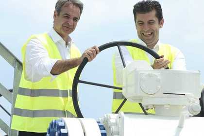 Prime Minister Kiril Petkov attended the inauguration of the Greece-Bulgaria Interconnector