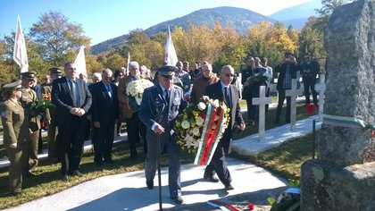 Церемония в памет на загиналите воини на българското военно гробище в с. Цапари, Република Македония 