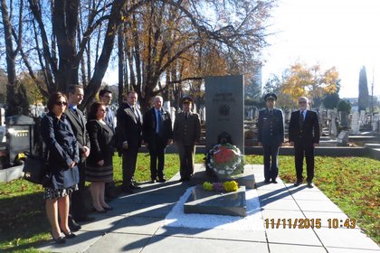 Посланик Димитров отдаде почит пред загиналите в Първата световна война български войници