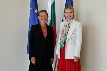 Deputy Minister Velislava Petrova received Irene Plank, the temporary head of the German Embassy