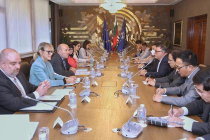 Minister Nikolay Milkov received the ambassadors of the countries of the Asia-Pacific region