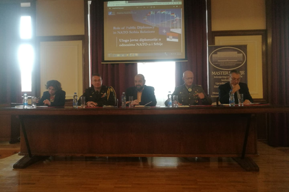 Петко Дойков взе участие в т.нар. „workshop” на тема “Role of public diplomacy in Serbia – NATO relations”, която се проведе в сградата на Факултета по инженерен мениджмънт в Белград