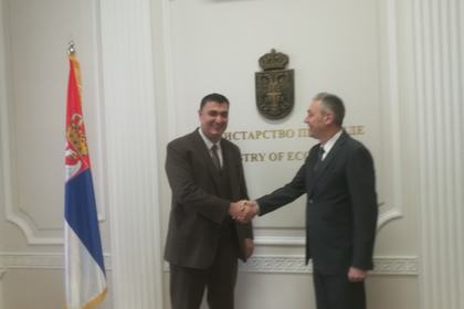 Посланик Петко Дойков проведе среща с министъра на икономиката Раде Баста
