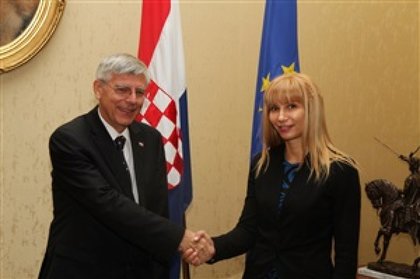 Среща на посланик Таня Димитрова с Председателя на Хърватския Сабор Желько Райнер