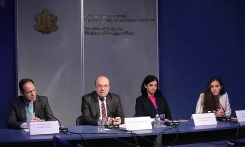 Министърът на външните работи  Николай Милков даде пресконференция за медиите