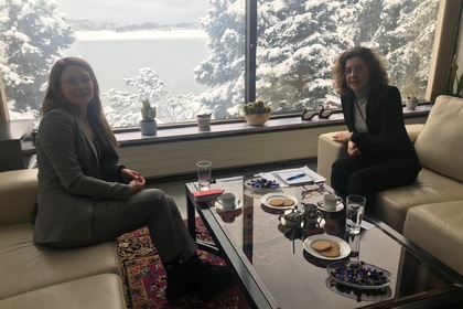 Среща на посланика на България във Финландия Нина Симова с  Цветелина Пенкова, член на Европейския парламент