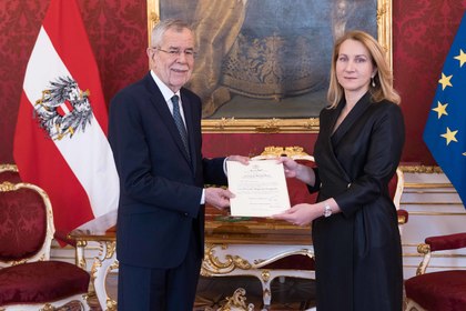 Новоназначеният посланик на България в Австрия връчи акредитивните си писма на федералния президент на Австрия