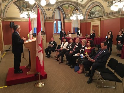 Учредяване на група за приятелство с България в 42-я парламент на Канада
