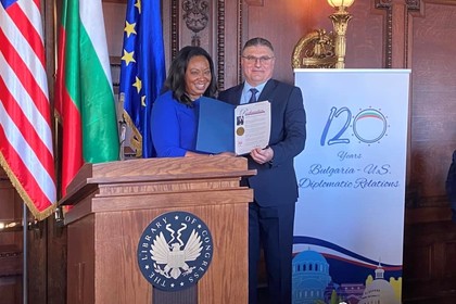 Националният празник на Република България „Трети март“ беше отбелязан на официален прием в Библиотеката на Конгреса на САЩ