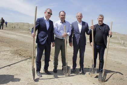 Ambassador Ruslan Stoyanov took part in a tree planting campaign under the name  "Heydar Aliyev 100 - Green Future"