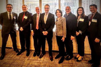 Training by the Consul General in New York Angel Angelov for leaders of the American Jewish Committee   