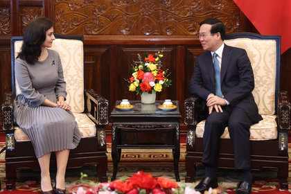 Посланик Маринела Петкова проведе протоколна среща за сбогуване с президента на Виетнам Н. Пр. г-н Во Ван Тхъонг 