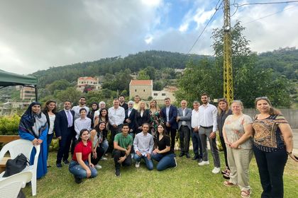 Посланик Боян Белев и дипломати от посолството на България в Ливан посетиха факултета по земеделие на Ливанския университет в гр. Газир